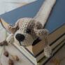 piesek zakładki do książki beżowy pies
