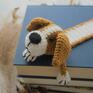 pomarańczowe pies reksio - jack russell terrier zakładka do książki dla mola książkowego