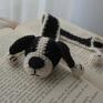 dla mola książkowego pies zakładka do książki czarno biały