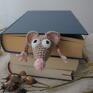 różowe zakładki szczurek do książki dla mola dziecka szczur