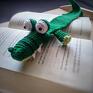krokodyl zakładki szydełkowa do książki w postaci rękodzieło
