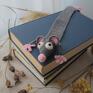 ręcznie robione zakładka do książki, prezent dla miłośnika szczurek