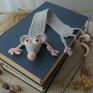wernika: zakładka do książki szczurek dziecka - handmade dla mola książkowego