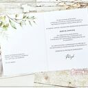 Zaproszenie na Komunię wzór 80 z hostią i białą kopertą (personalizowane)