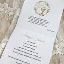 Zaproszenie komunijne I Komunia "Beige Pearl" (10szt)