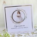 Komunijne zaproszenia na Pierwszą Komunię „Lily Flower Girl” - 10 sztuk