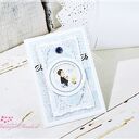 Zaproszenie na Pierwszą Komunię Świętą - handmade scrapbook 10 x 15 cm