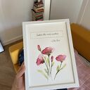 Ręcznie malowany obrazek A4 z personalizowanym napisem