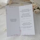 Zaproszenia komunijne dla dziewczynki - 5 szt biało-różowe (personalizowane)
