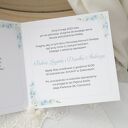 Zaproszenia komunijne dla chłopca - niebieski zestaw 5 szt, personalizowane