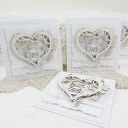 Zaproszenia na Pierwszą Komunię - 10 sztuk handmade 3D z kopertami