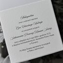 Eleganckie zaproszenia komunijne wzór 4B - białe i złote, personalizowane ręcznie 