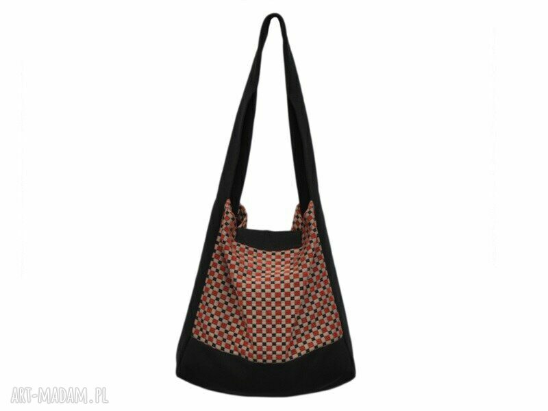 01 0011 Wielobarwna torba worek na zakupy HUMMING BIRD MAXI autorskie