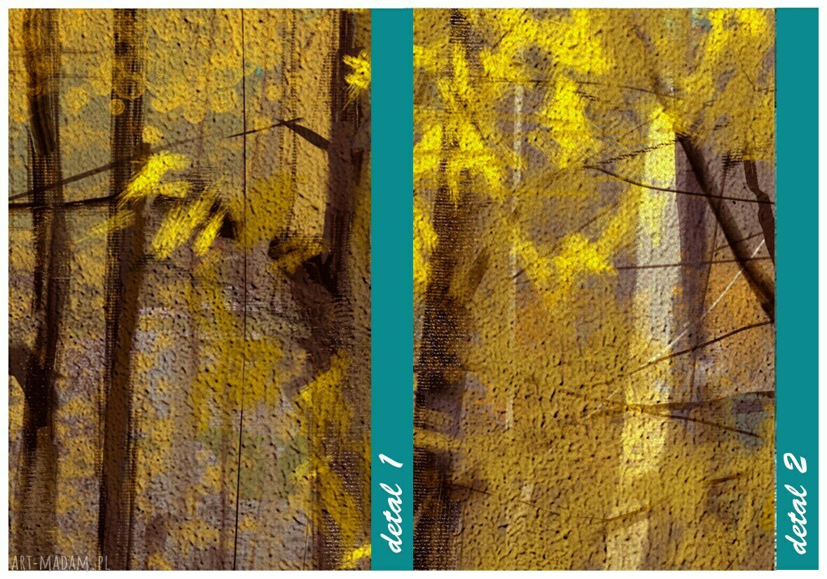 Abstrakcyjny pejzaż na płótnie 147x60 cm - gotowy do zawieszenia
