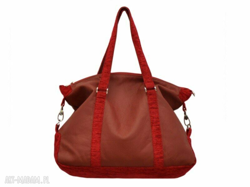 07 0001 Bordowa torebka sportowa / torba fitness PIGEON handmade
