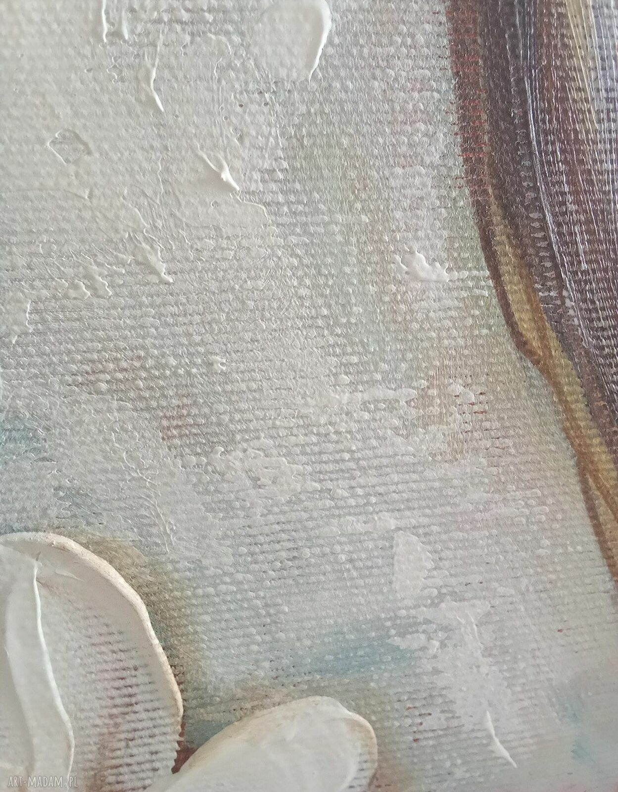 Ręcznie malowany anioł stróż 40x60 cm - obraz na płótnie z dedykacją