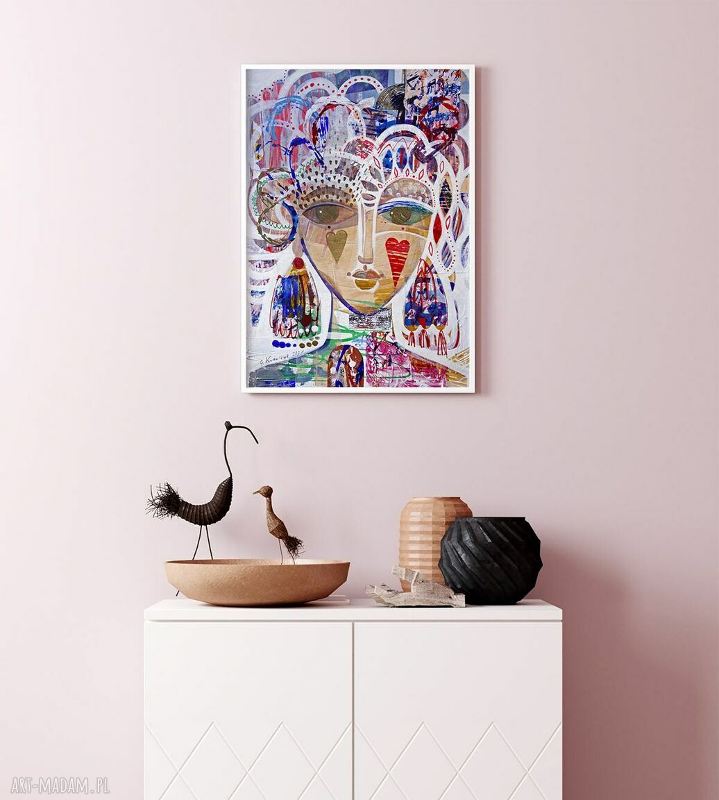 Plakat 100x70 cm „Stęskniona” - romantyczny wyraz tęsknoty
