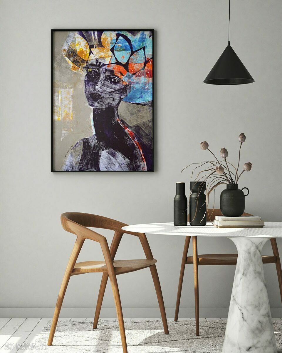 Plakat 100x70 cm - Nadzieja (grafika kobiety, matowy wydruk)