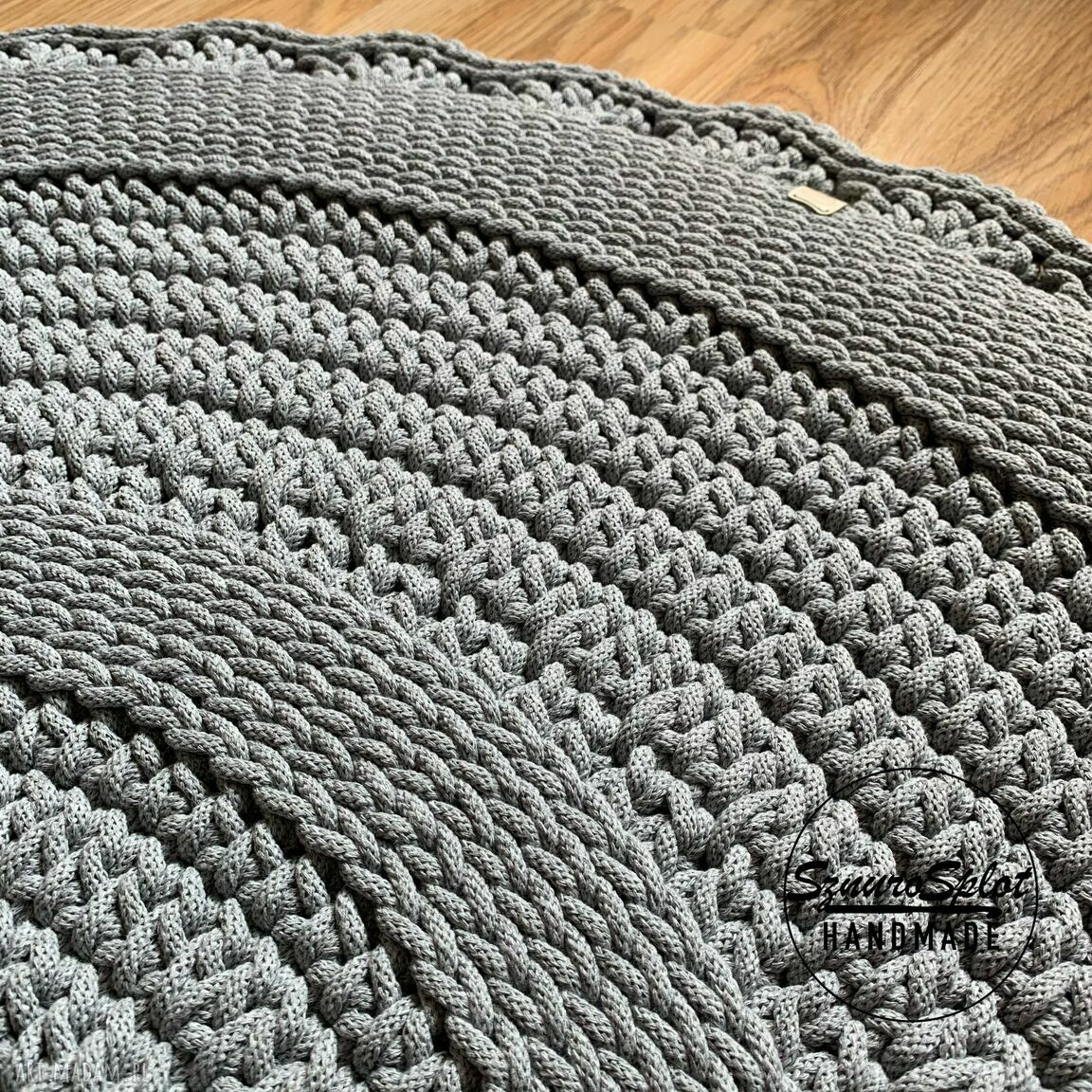 Dywan 120 cm ze sznurka bawełnianego - mandala boho