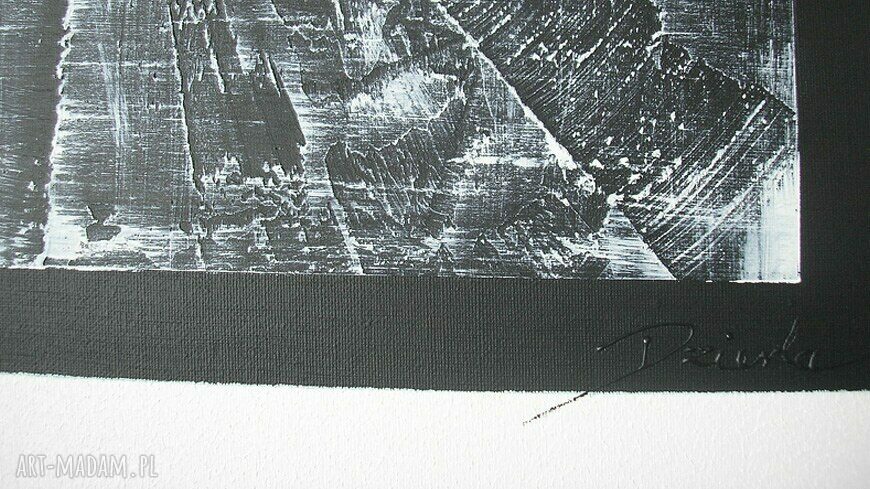 120x40cm - NOWOCZESNY CZARNO BIAŁY