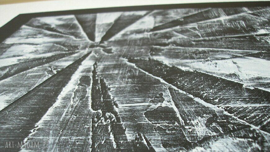 120x40cm - NOWOCZESNY CZARNO BIAŁY