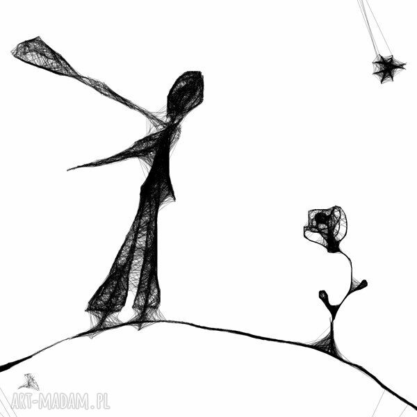 Grafika 135 - inspiracja Mały Książę (40x30 cm)