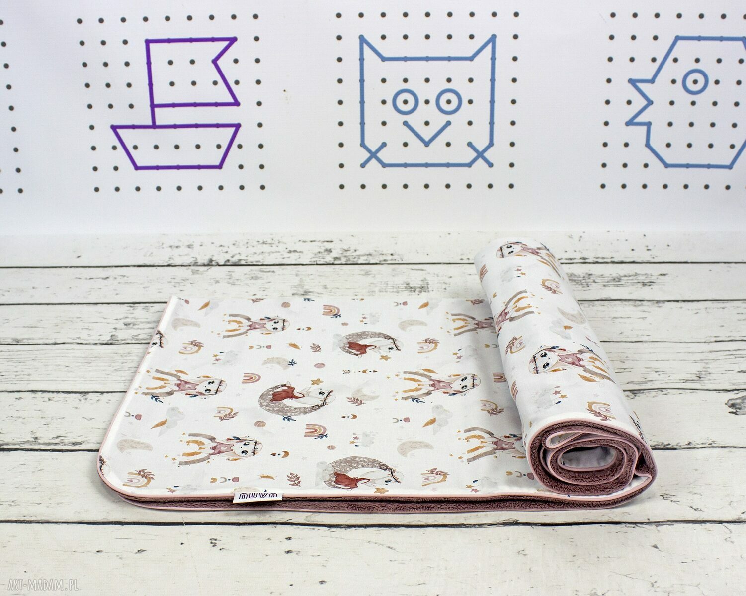 Kocyk 135x100 Królik Boho
