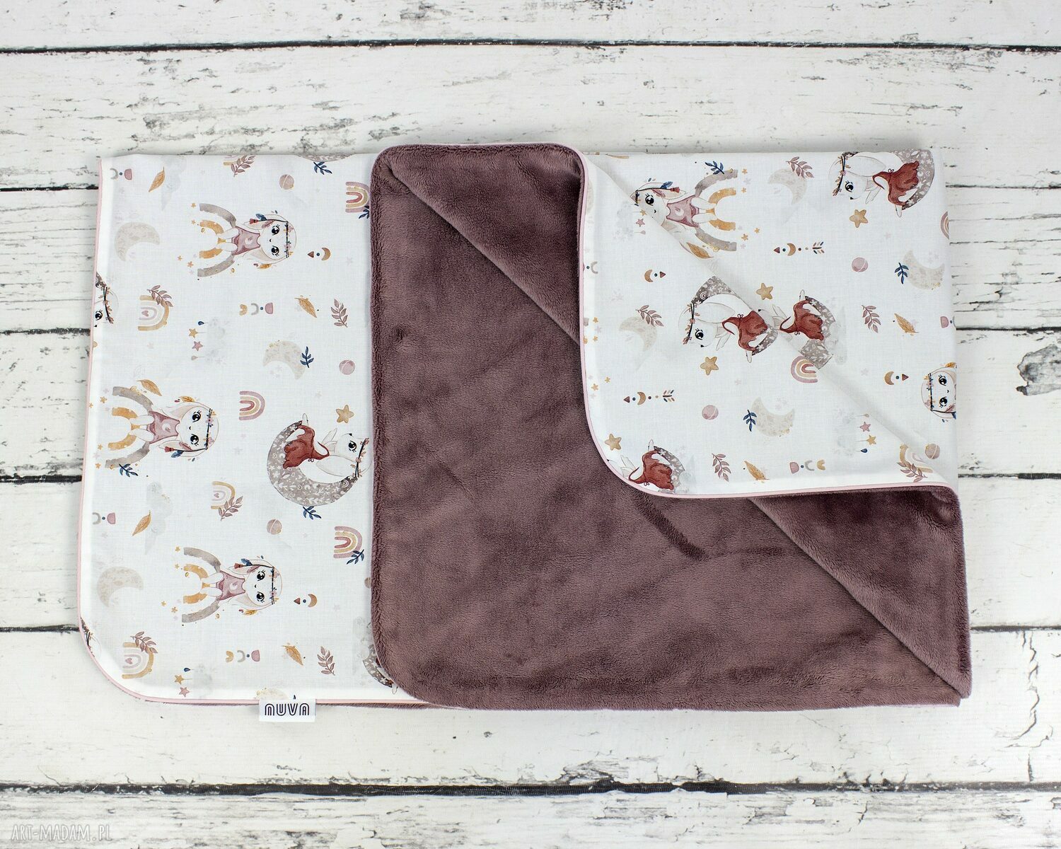 Kocyk 135x100 Królik Boho