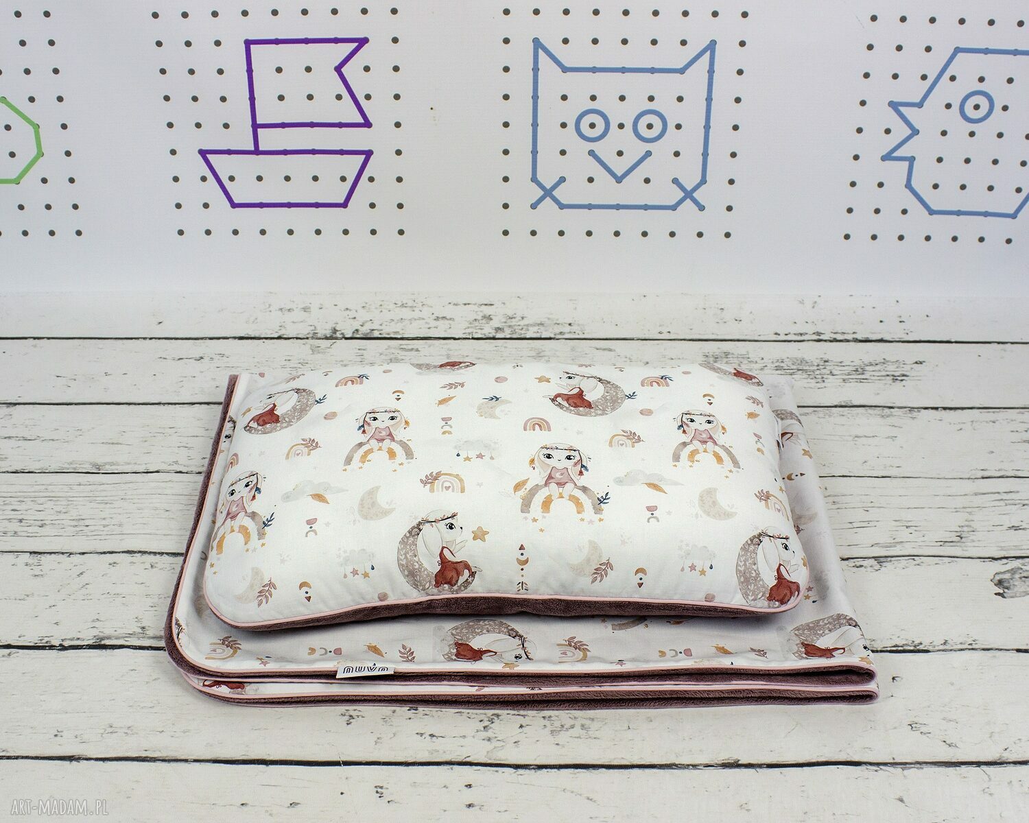 Kocyk 135x100 Królik Boho