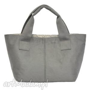 14-0002 jasnoszara damska torebka do ręki shopper bag