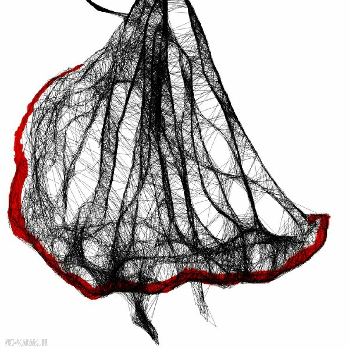 Grafika 140 - Flamenco - nowoczesna dekoracja ścienna w oprawie