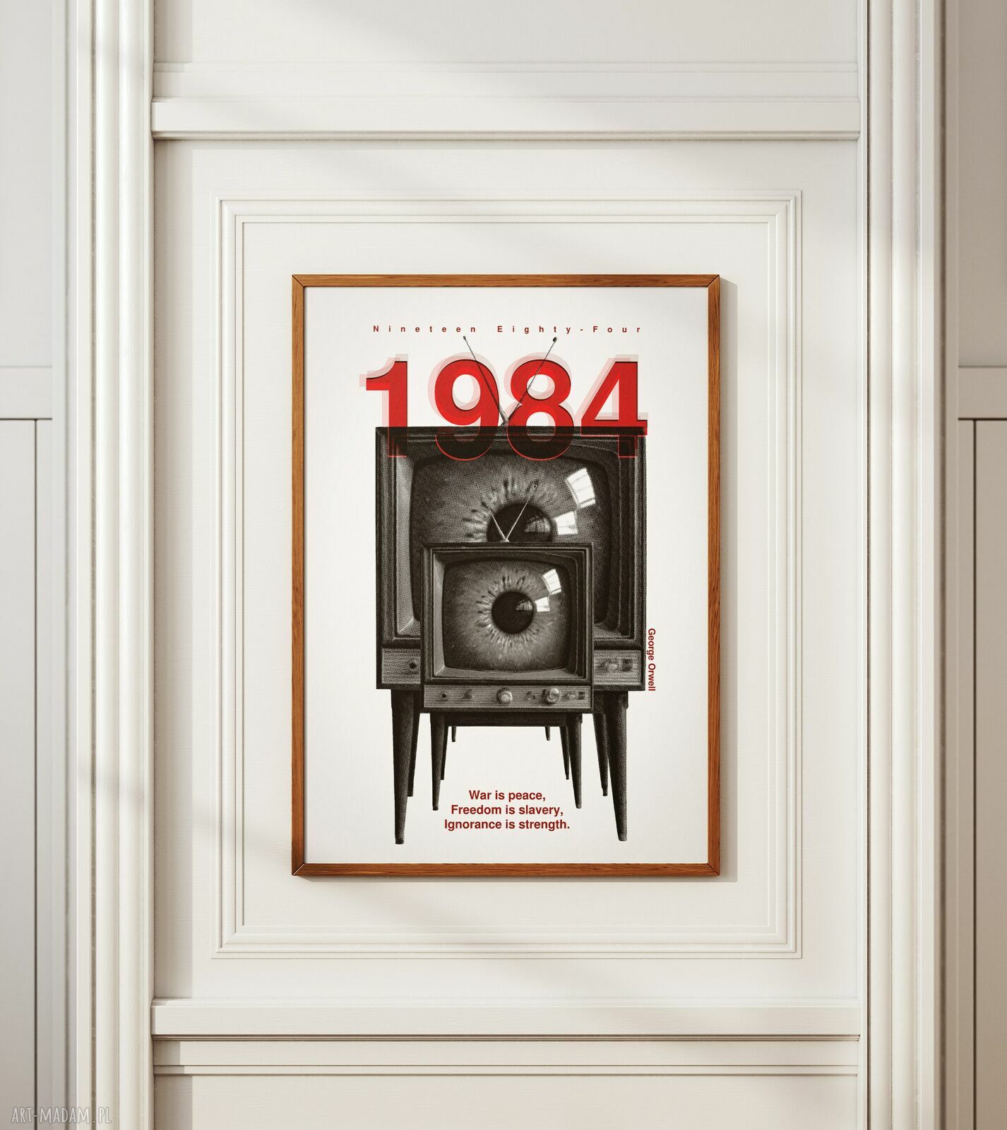 Plakat '1984' George'a Orwella 50x70 cm - anty-utopia