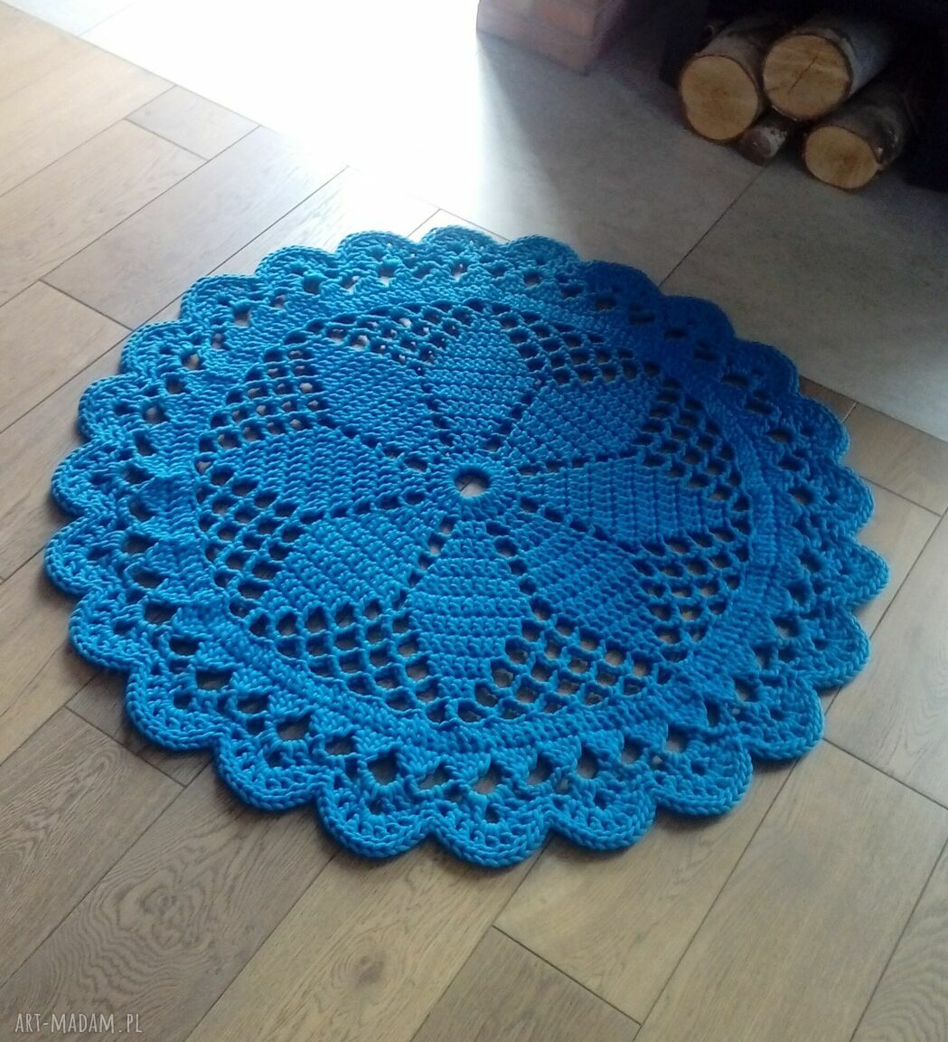Zestaw 2 ręcznie robionych dywanów Dace ze 100% bawełnianego sznurka (120 i 80 cm)