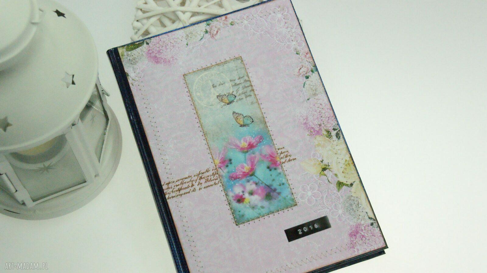 Kalendarz książkowy A5 2016 - Magiczna Łąka (scrapbooking)