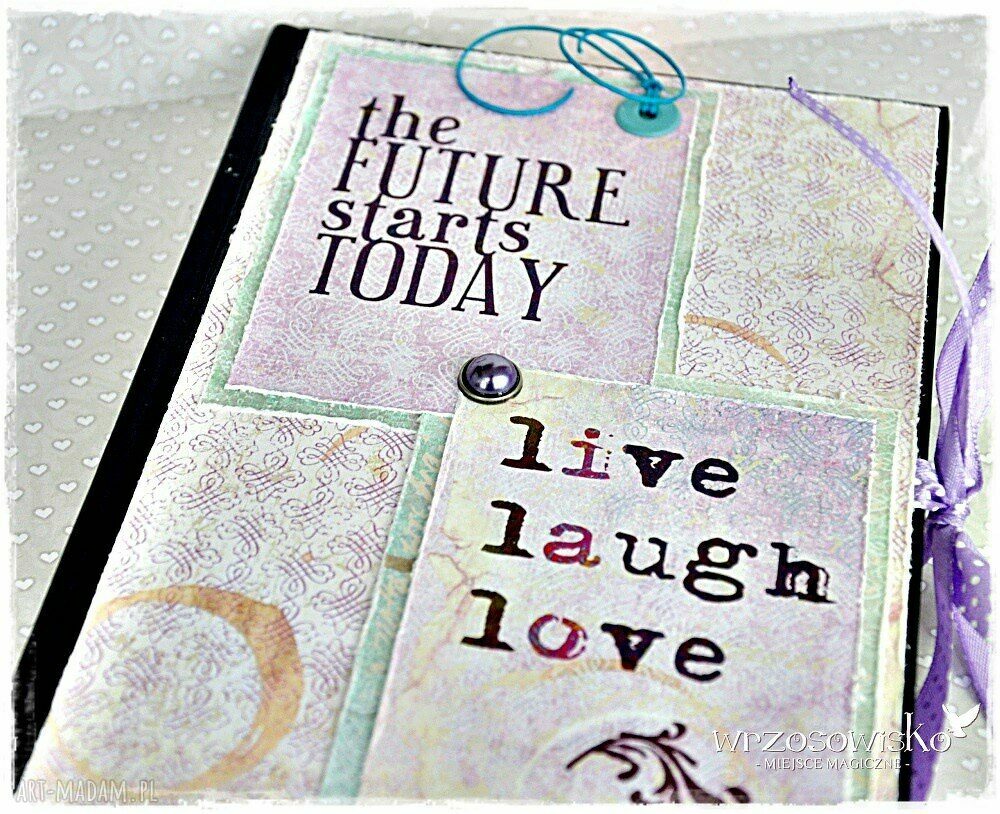 Live, laugh, love! Kalendarz 2016 Ręczne wykonanie