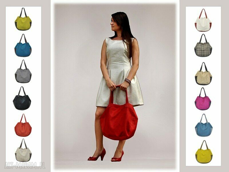 24 0010 Zielona torebka damska worek / torba na studia SWALLOW handmade