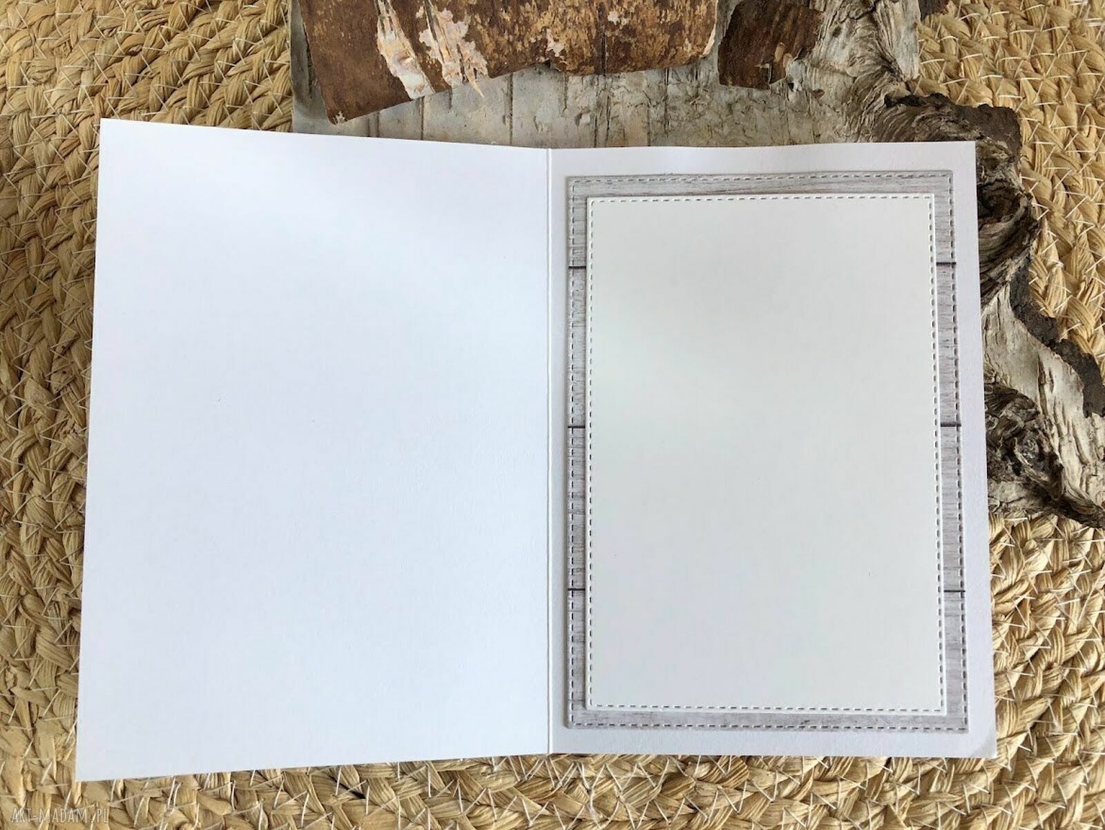 Minimalistyczna kartka urodzinowa handmade