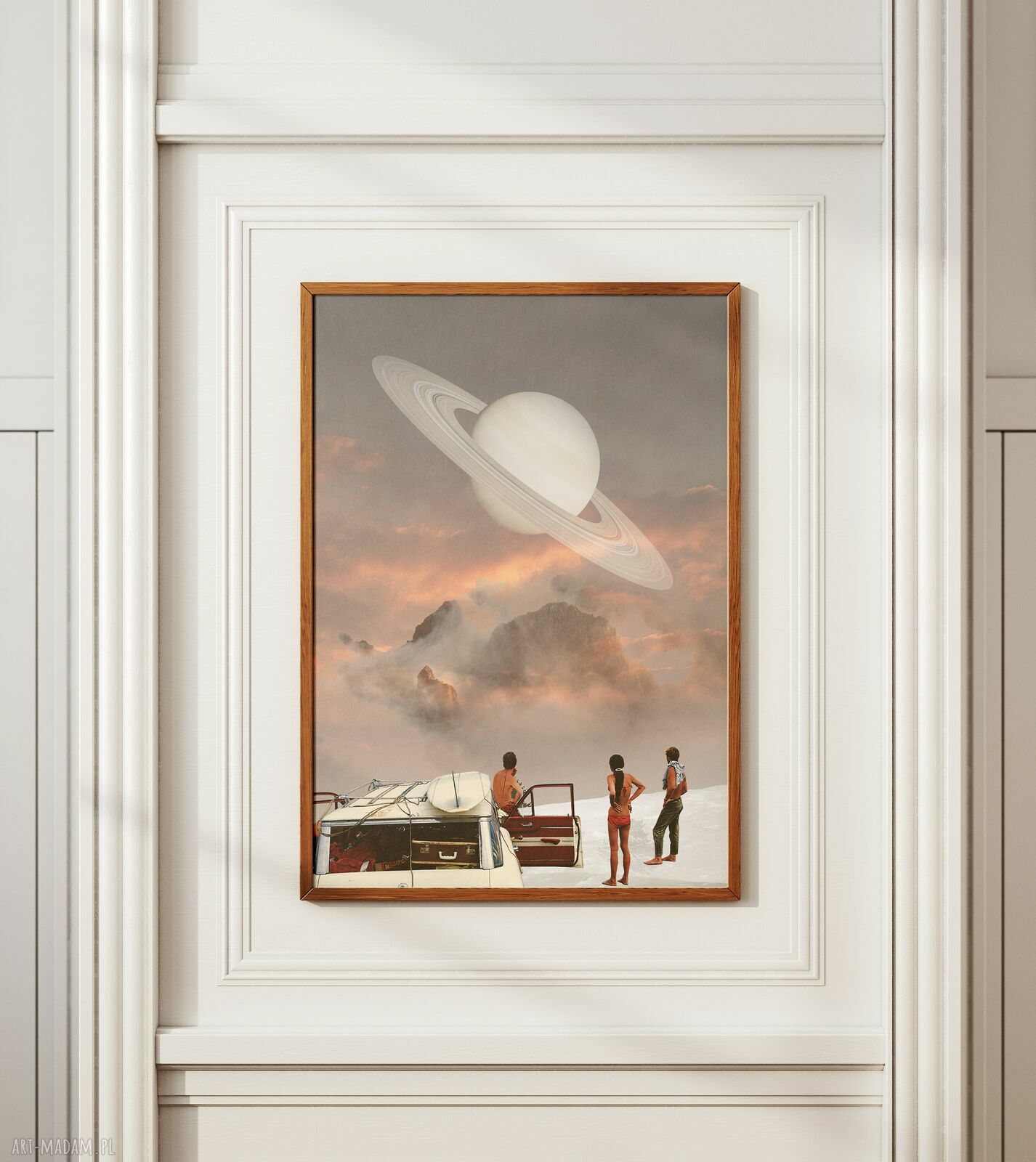 Plakat 25 Lat Świetlnych od Ziemi - Kolaż Fine Art