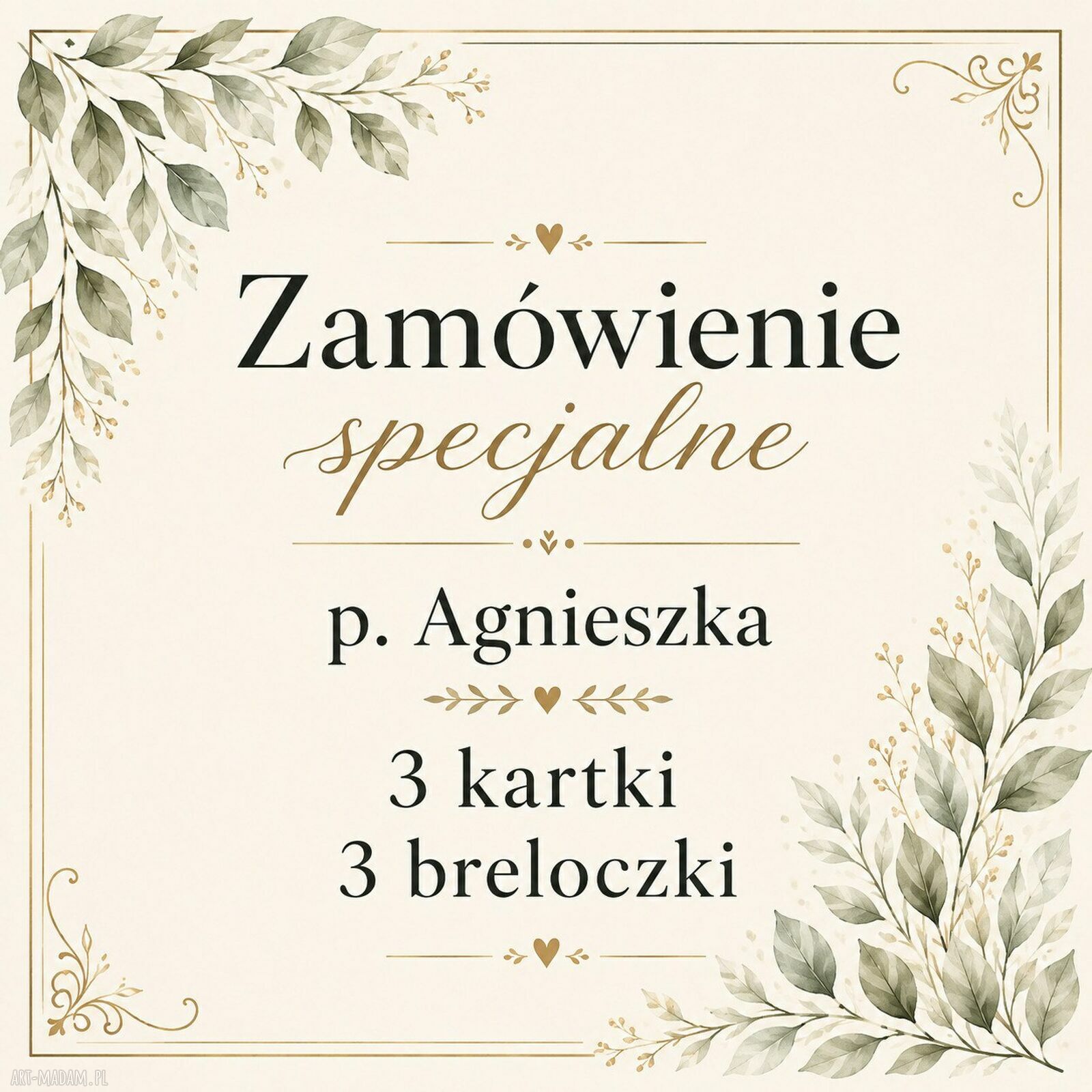 Zestaw 3 kartek i 3 breloczków Niebieska Szkoła dla Agnieszki - personalizacja