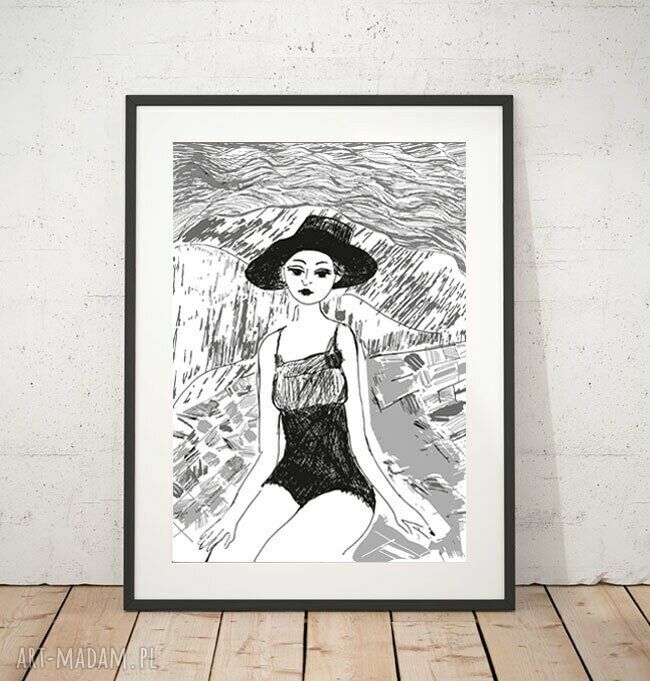 Zestaw 3 plakatów A4 biało-czarne skandynawskie 21x30 cm