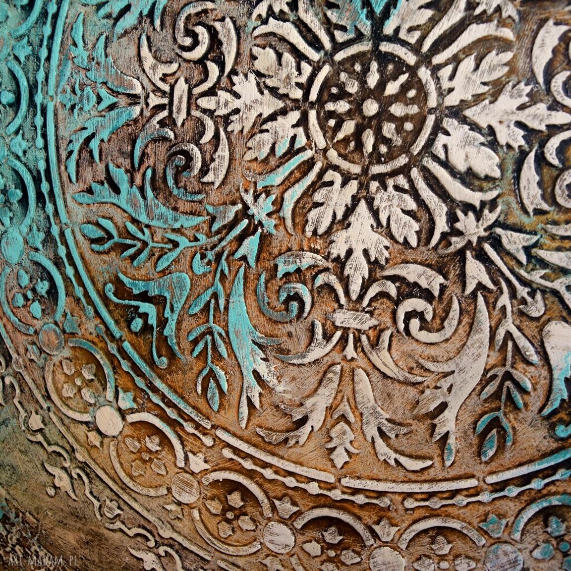 Mandala 34 - ręcznie malowany obraz 3D do salonu