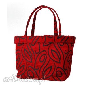 plenty more 37-0009 czerwona torebka shopper bag 3w1