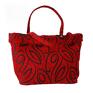 na zakupy modne 37 0009 czerwona torebka shopper