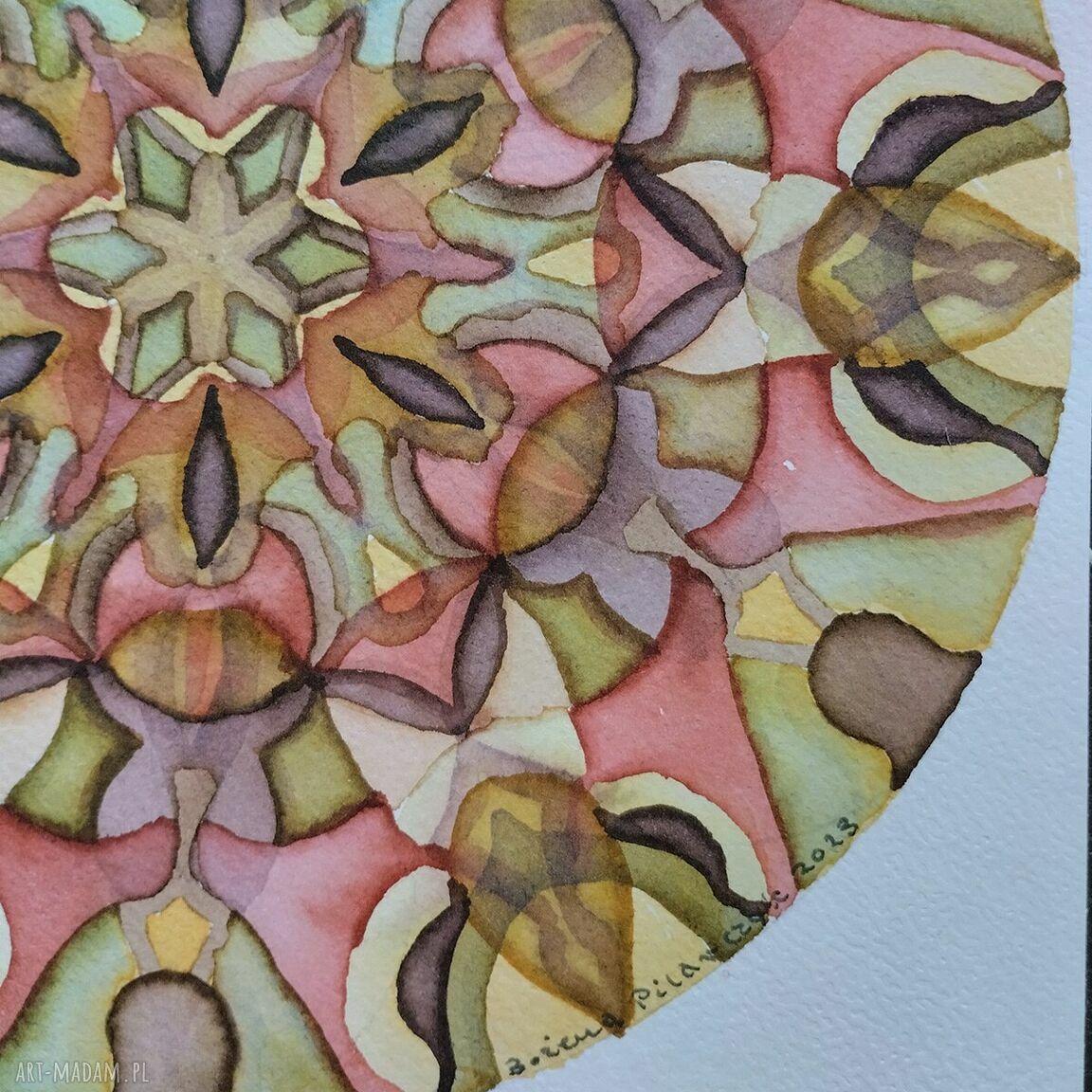 Zestaw 3 mandali Kolory Ziemi - mandala zen, spokój ziemia i natura