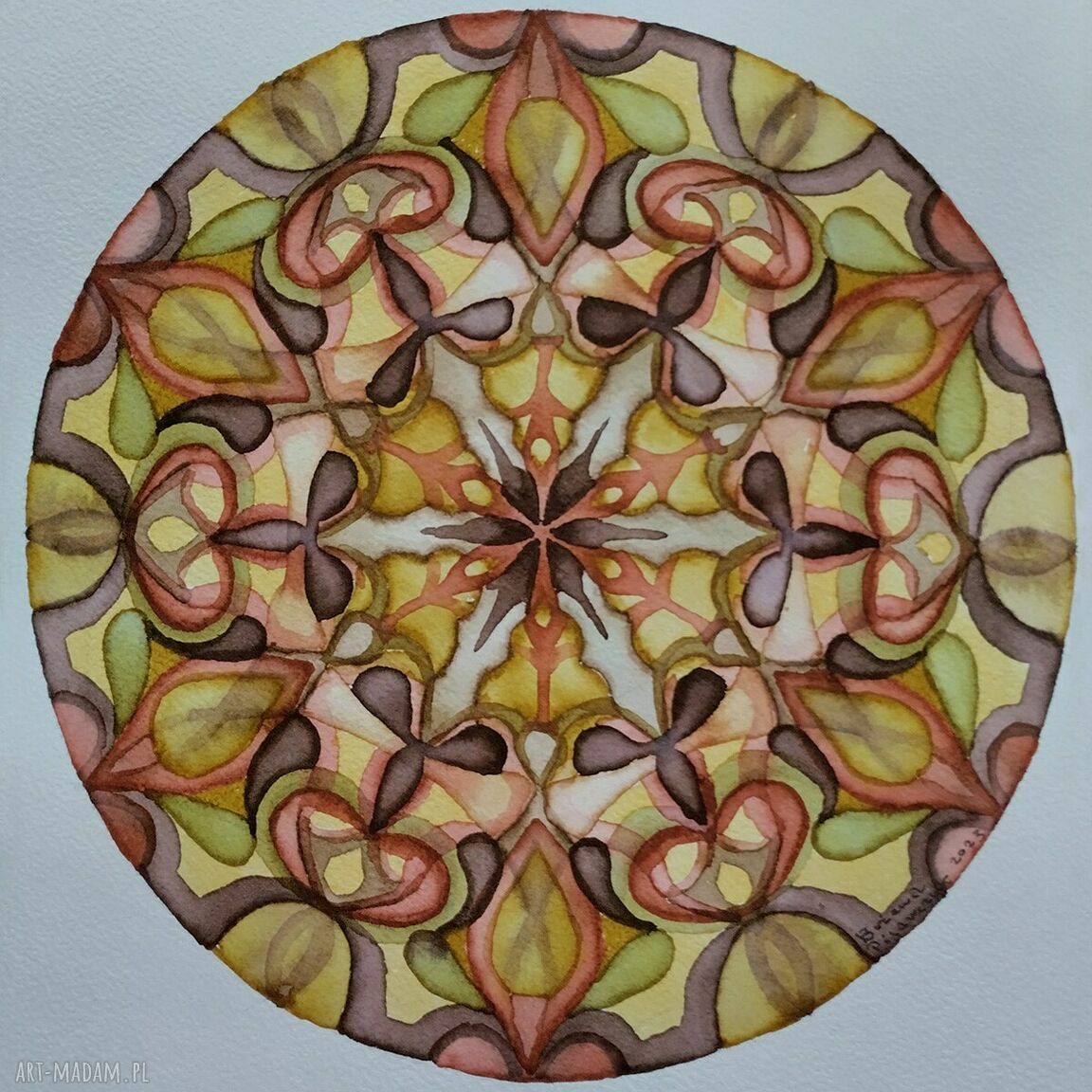 Zestaw 3 mandali Kolory Ziemi - mandala zen, spokój ziemia i natura