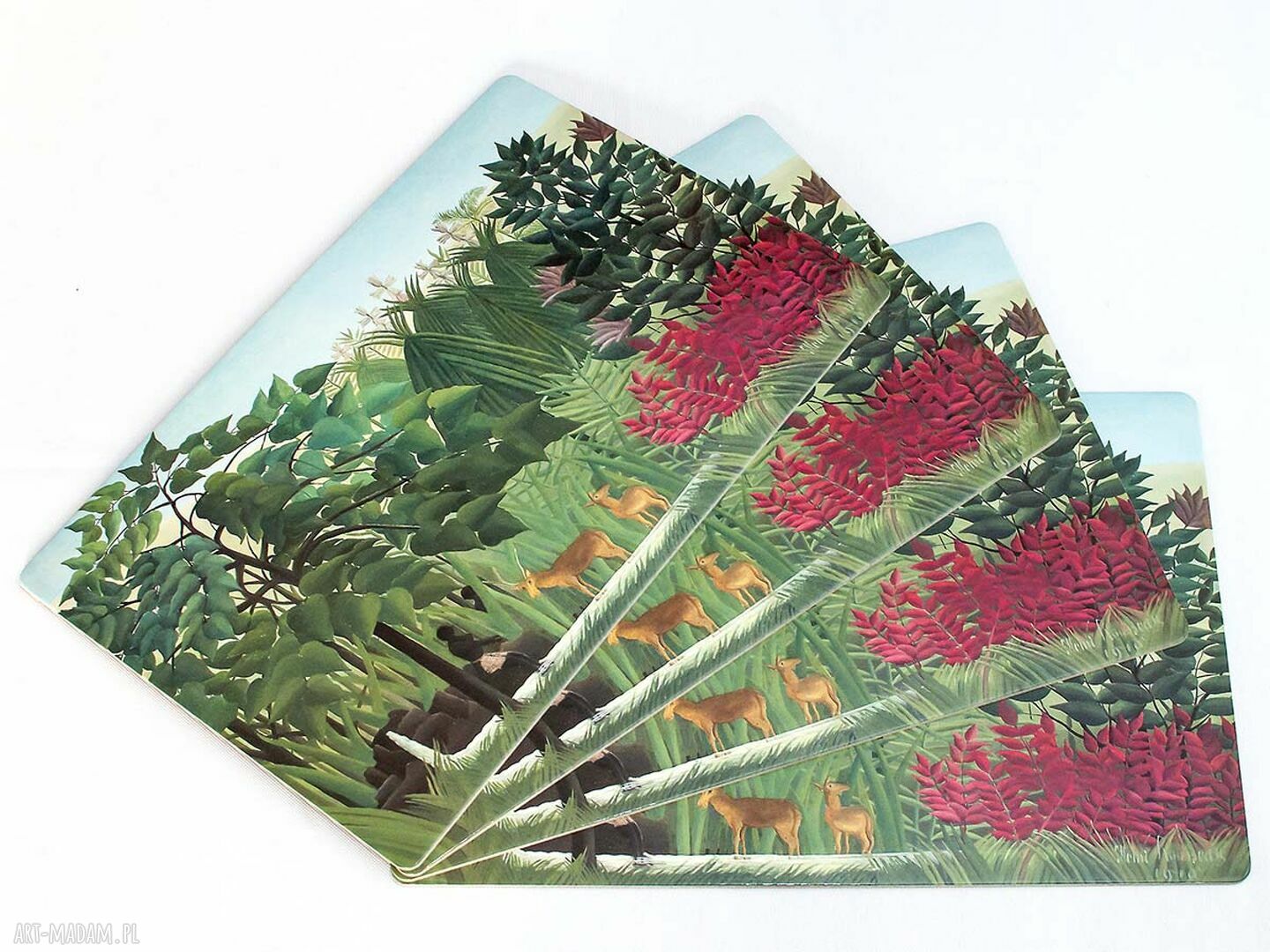 4 kolorowe podkładki, Rousseau