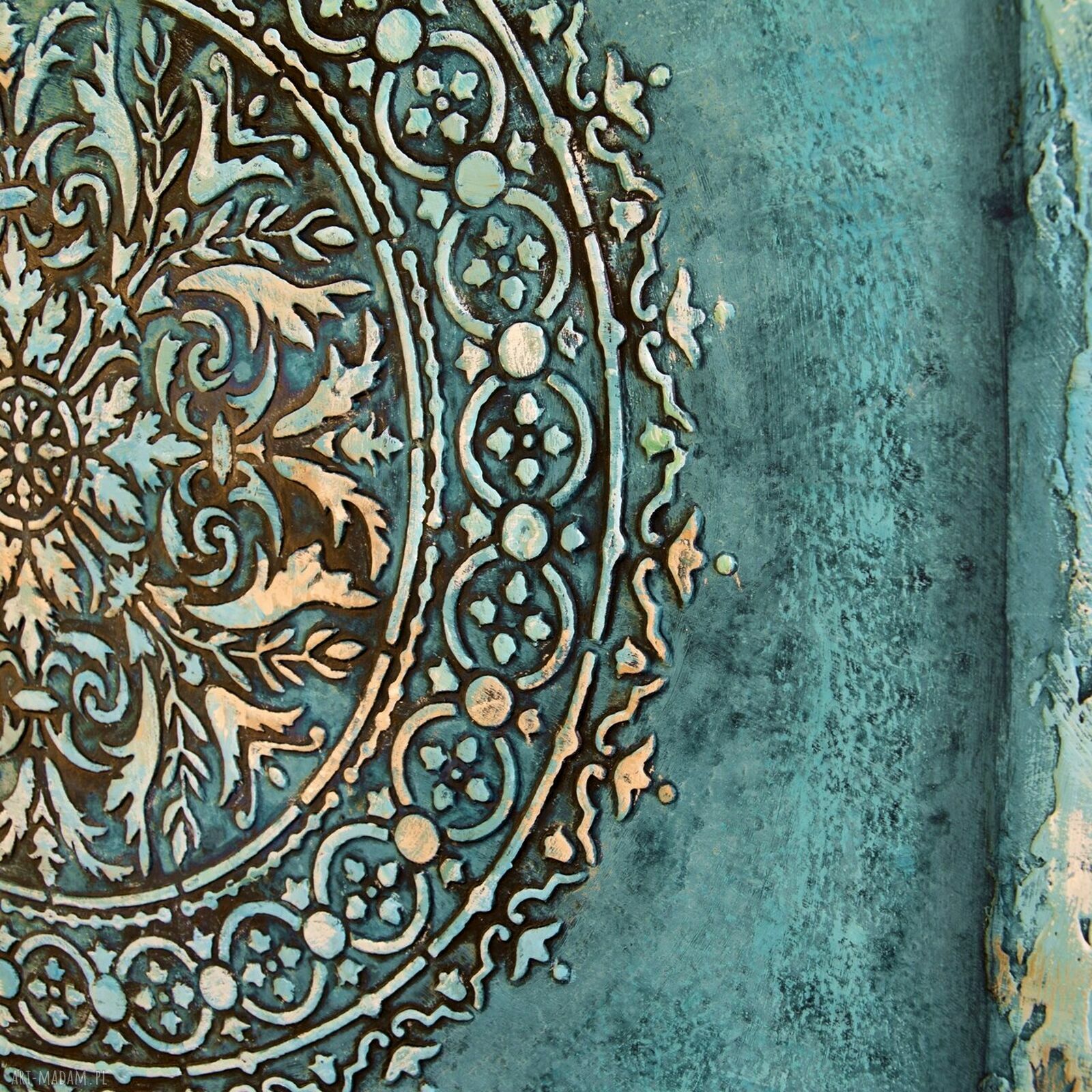 Mandala 41 - ręcznie malowany obraz 3D do salonu