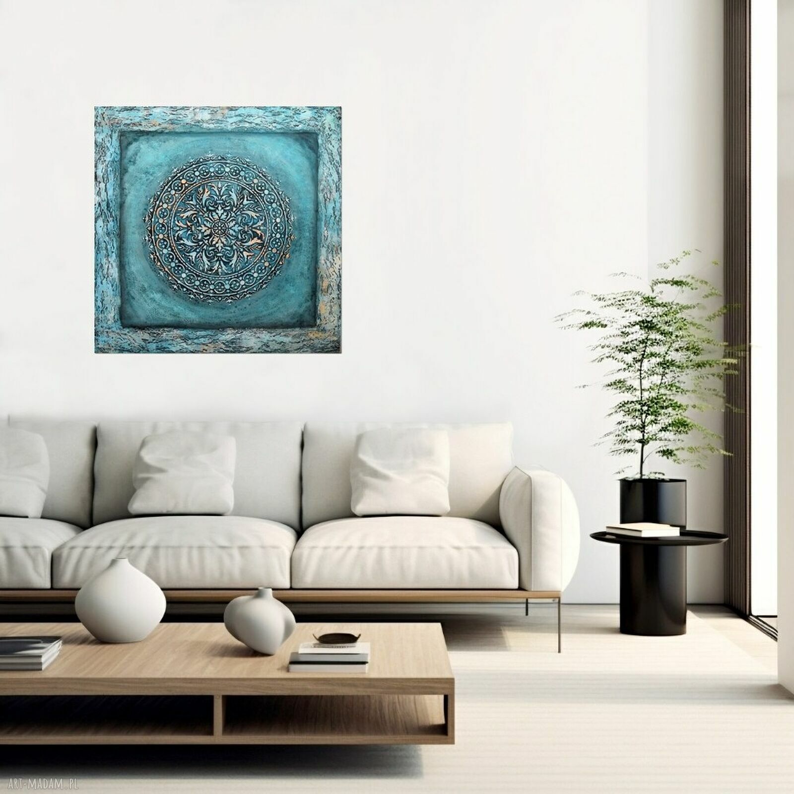 Mandala 41 - ręcznie malowany obraz 3D do salonu