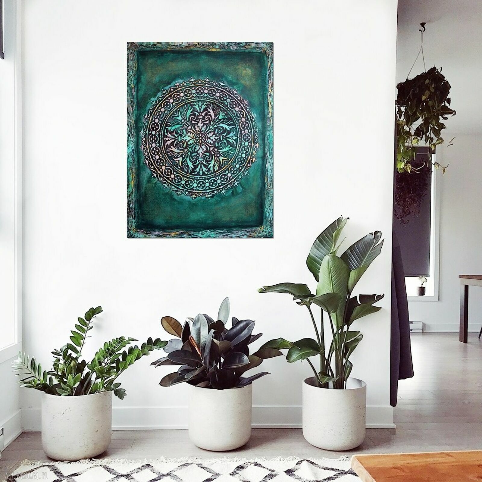Mandala 42 - ręcznie malowany obraz 3D 60x80 cm do salonu