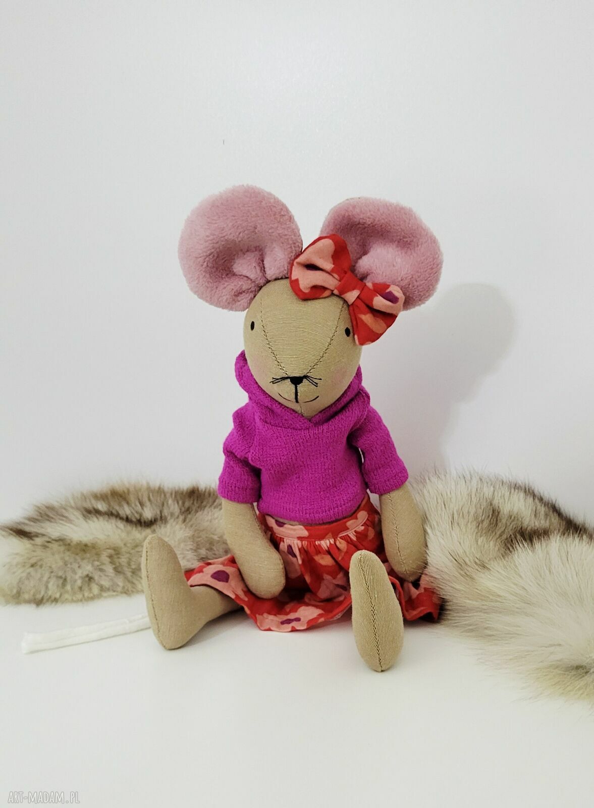 Myszka 43 cm przytulanka z personalizacją - Kokodyna